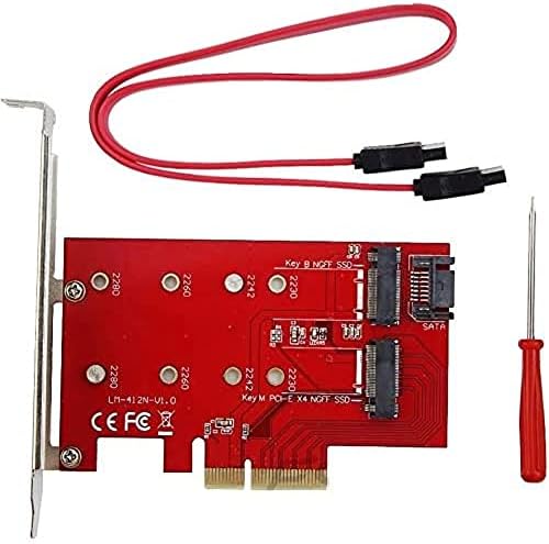 4481 Ngff M.2 B+M Key Ssd to Pci-E Kart 4X Çevirici Dönüştürücü