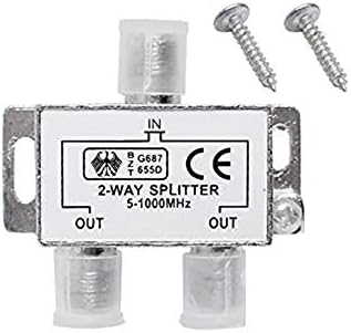 4818 2 li Uydu Çanak Splitter Kablo TV Rg6 Anten Çoklayıcı Dağıtıcı