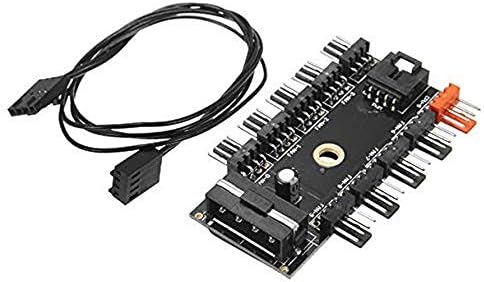 Alternative view of 4337 10 Port Fan Çoklayıcı Y PWM Splitter 4 pin 12v Switch Power Güç IDE Çoğaltıcı Molex Kanal Kasa