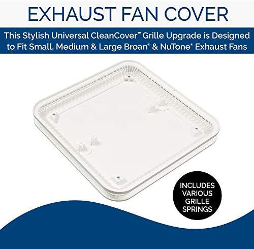 BROAN NuTone FG701S Evrensel Temiz Kılıf Banyo Egzoz Yükseltme Izgara Kapağı, Beyaz Banyo Fanı