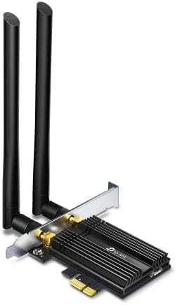 Archer TX50E, AX3000 Mbps Wi-Fi 6 Bluetooth 5.0 PCIe Ağ Kartı, İki Anten, 1024-QAM,OFDMA ve 160 MHz Bant Genişliği, Ultra Düşük Gecikme, Intel Wi-Fi 6 Yonga Seti, Windows 10/11'i Destekler