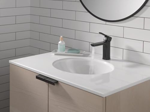 581LF-BLGPM-PP Modern Saplı Proje Paketi Banyo Bataryası Tek Delikli, Mat Siyah