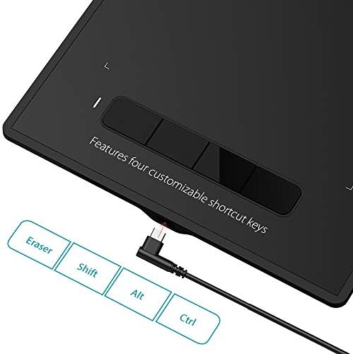 XP-PEN G960S Grafik Tablet 9x6 inç Kalem Tablet Çizim Tableti, Windows 10/8/7 ve Mac OS ve için Pilsiz Stylus ile