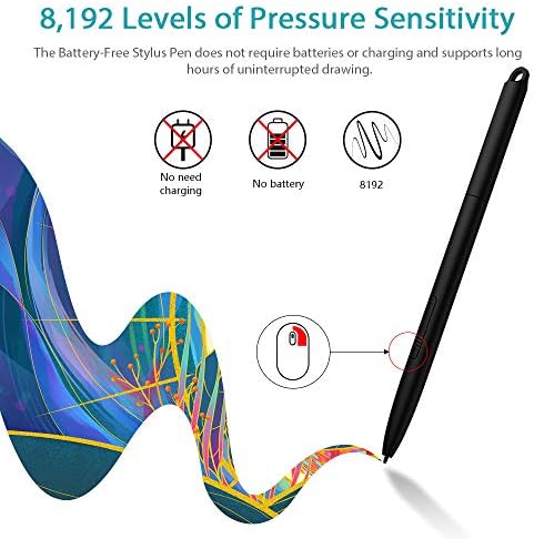 Alternative view of XP-PEN G960S Grafik Tablet 9x6 inç Kalem Tablet Çizim Tableti, Windows 10/8/7 ve Mac OS ve için Pilsiz Stylus ile