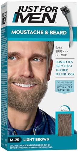 JUST FOR MEN Sakal & Bıyık Boyası Açık Kahve