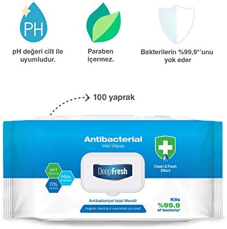 Alternative view of Deep Fresh Antibakteriyel Islak Mendil 100 Yaprak