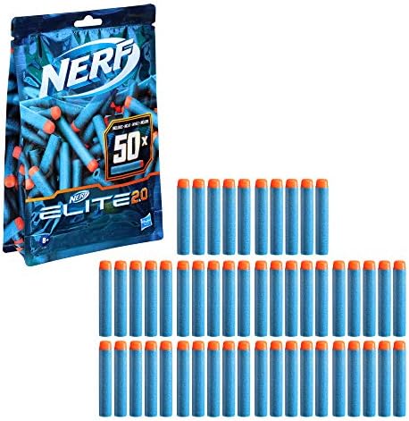 Nerf 2.0 50 Dart Yedek Paketi, 50 Resmi Nerf 2.0 Dart İçerir, Tüm Nerf Atıcılarla Uyumludur
