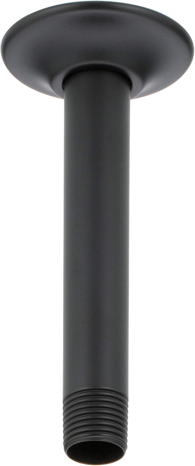 RP61058BL Kol ve -15,24 cm Tavana Monte Duş Kolu, Mat Siyah