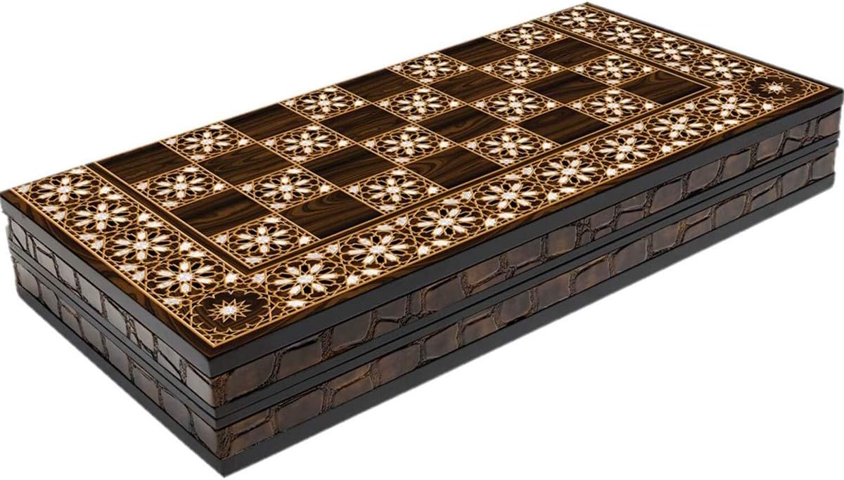 Elegance Orient Sedef Desenli Tavla Büyük Boy