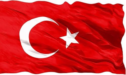 Türk Bayrağı 50x75 cm – Kalın Alpaka Kumaş – Dayanıklı, Renk Solmaz, Çift Dikişli TÜRK BAYRAĞI 𐱅𐰇𐰼𐰚