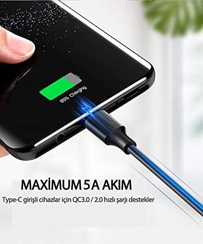 Alternative view of 3.0 A USB-A & USB-C Şarj ve Data Kablosu, 25 Santimetre, 60119