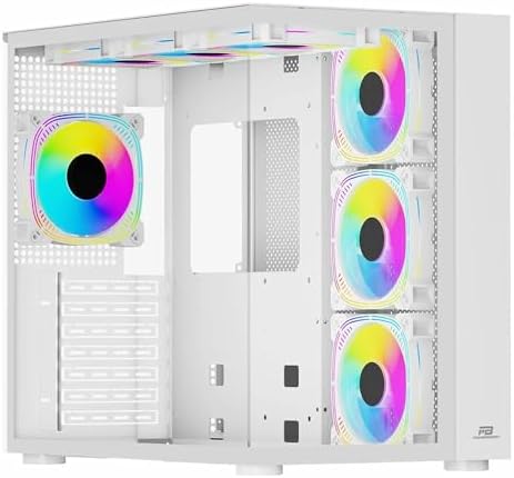 Alternative view of PowerBoost PB-SS02W Sea View USB 3.0, ATX 7 x ARGB Fanlı, Beyaz Kasa (PSU Yok)