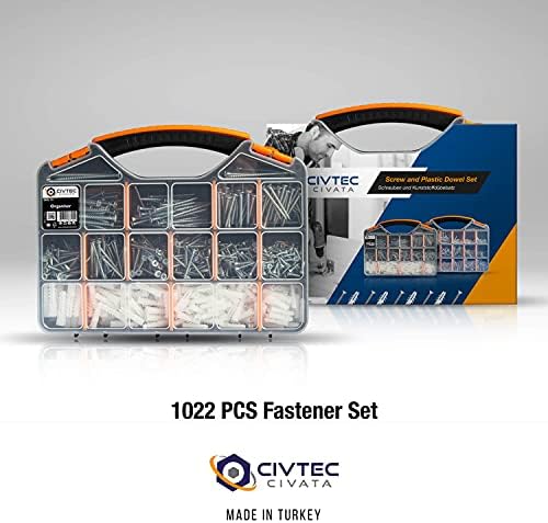 Alternative view of Civtec 1022 Parça 17 Çeşit Vida ve Dübel Seti -Takım Çantası TK-27