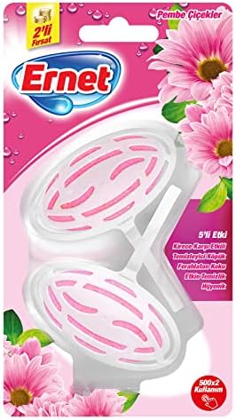 Ernet Süp Klozet Blok Beyaz Çiçekl 2X40G
