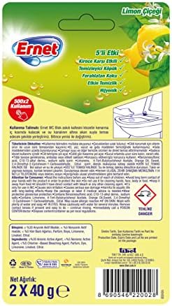 Ernet Süp Klozet Blok Limon Çiçeği 2X40G