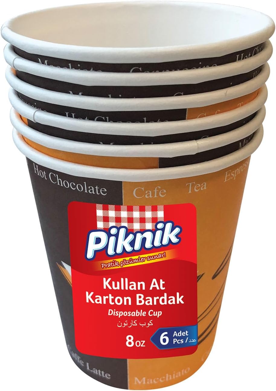 Alternative view of Piknik Kullan At Karton Bardak 8 Oz 6'lı 1484