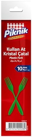 Alternative view of Piknik Kullan-At Kristal Çatal 10'lu Renk'li 1442