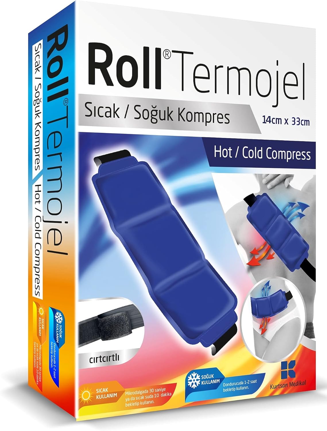 Roll Termojel Soğuk Kompres Büyük 14x33 cm