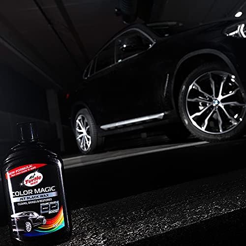 Wax Jet Renkli Cila Siyah 500 Ml + Pasta cila Süngeri + 3 Bez