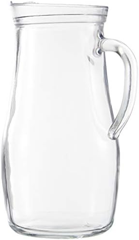 Lav Tekli Sürahi, 1.8 L Hacim, Cam, Beyaz