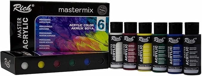 Alternative view of Rich Mastermix Profesyonel Akrilik Boya 60cc 6 Ren