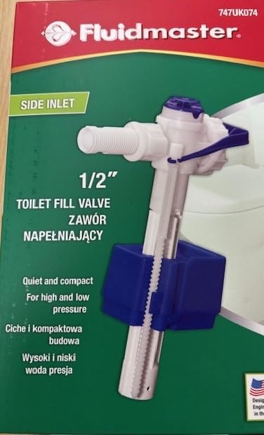 747UK074 747 Valve Plastic Shank WC doldurma valfi, mavi, beyaz