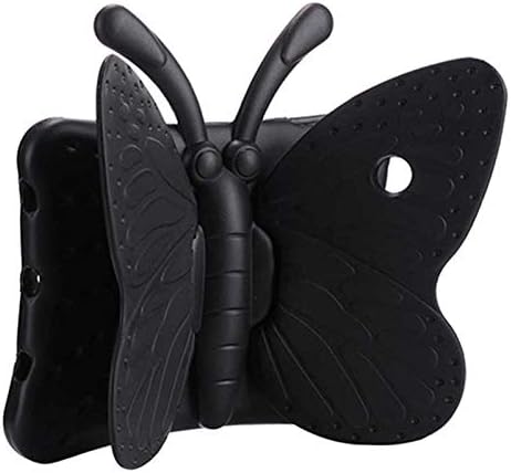 11272 iPad Mini 2 3 Butterfly Standlı Tablet ile Uyumlu Kılıf, Siyah