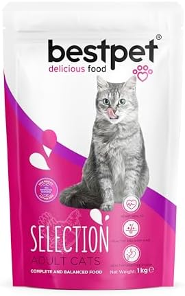 Alternative view of Bestpet Yetişkin, Seçici Kediler İçin Tavuk Etli Kuru Mama, 1 kg