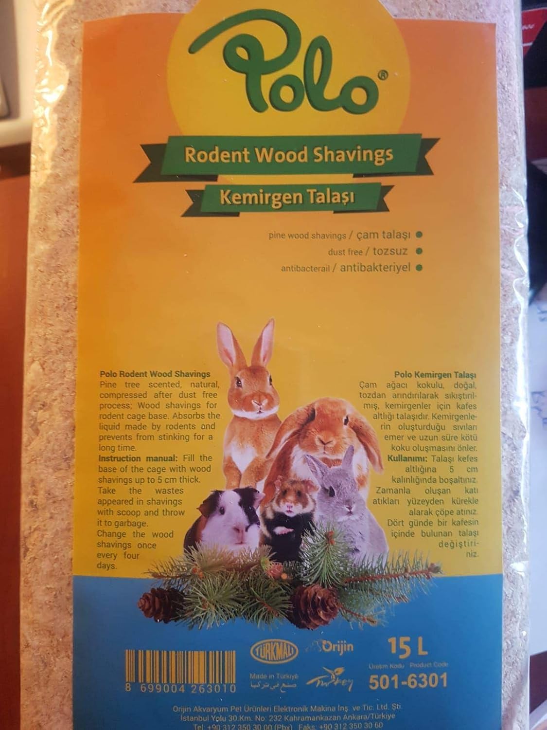 Alternative view of Polo Kemirgen Talaşı Çam Kokulu 15 lt