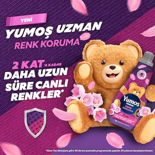 Yumoş Uzman Konsantre Çamaşır Yumuşatıcısı Renk Koruma Kalıcı Koku 1200 ML 50 Yıkama