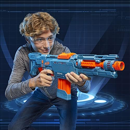 Alternative view of NERF 2.0 Echo CS-10 Blaster - 24 NERF dart, 10-dart klip dergisi, çıkarılabilir omuz desteği ve namlu uzatma, 4 taktik ray