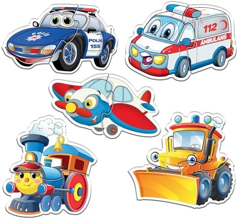 Toys Baby Puzzle Sevimli Araçlar