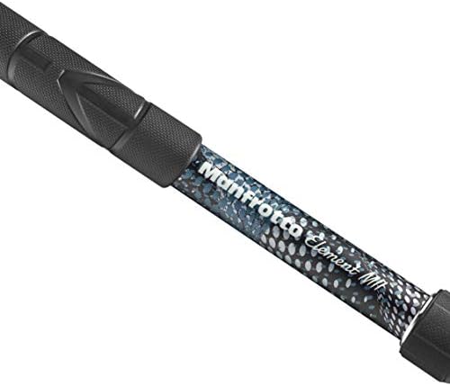 Element MII MMELMIIA5BK, Hafif 5 Bölümlü Alüminyum Seyahat Kamerası Monopod, Bilek Kayışlı, Kauçuk Tutamak, Bükümlü Kilitler, 15 kg kadar yükleme, Kompakt Kameralar için, Aynasız,