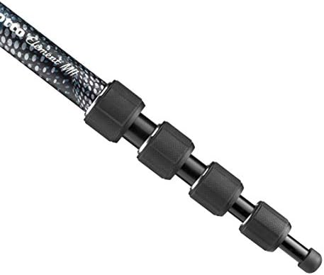 Alternative view of Element MII MMELMIIA5BK, Hafif 5 Bölümlü Alüminyum Seyahat Kamerası Monopod, Bilek Kayışlı, Kauçuk Tutamak, Bükümlü Kilitler, 15 kg kadar yükleme, Kompakt Kameralar için, Aynasız,