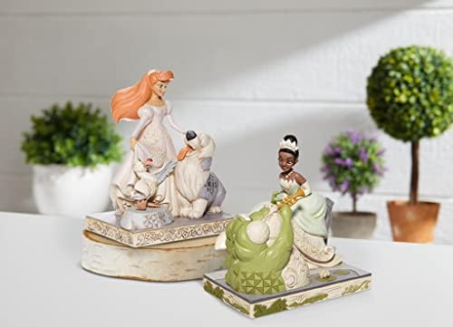 - Prenses ve Kurbağa ' Güzellik' Beyaz Ormanlık Heykelcik, 19 cm (Y) x 12 cm (G) x 18,5 cm (D)