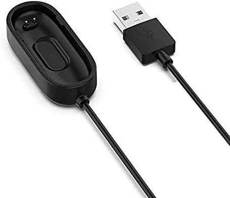 36009 Mi Band 4 ile uyumlu Usb Şarj Kablosu, Siyah