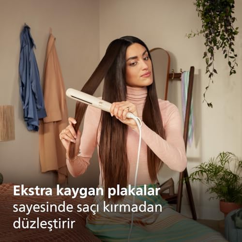 Saç Düzleştirici, SenseIQ Teknolojili, 3 Şekillendirme Modu, İyonik Sistem, Ultra Kaygan Plaka, Elektriklenme Önleyici, 8000 Serisi, BHS830/00