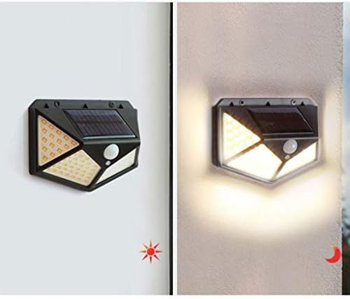 Solar lamba 100 LED PIR hareket sensörlü dış duvar lambası IP65 bahçe teras - 1 adet