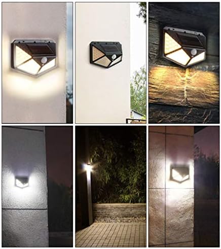 Alternative view of Solar lamba 100 LED PIR hareket sensörlü dış duvar lambası IP65 bahçe teras - 1 adet