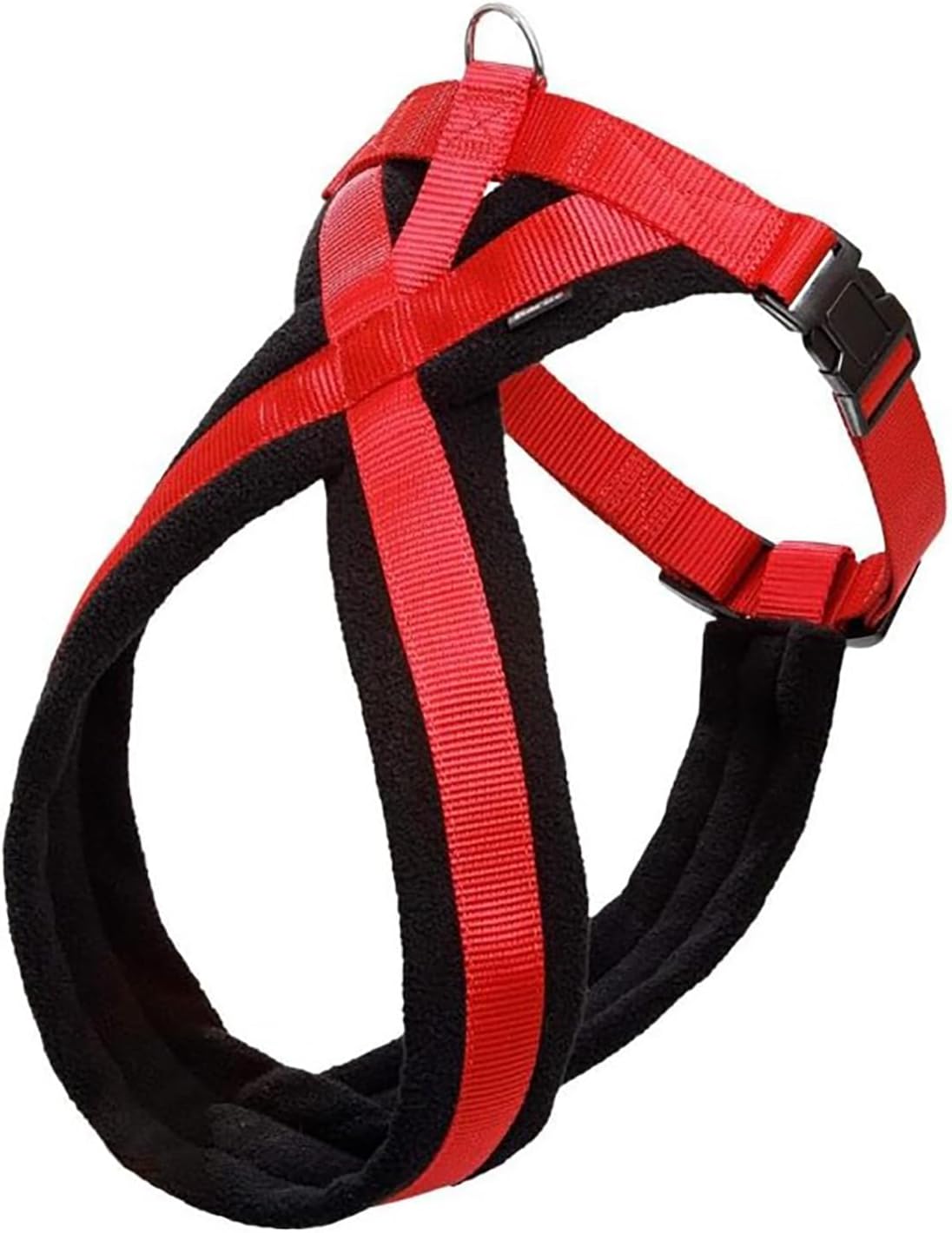 Yumuşak Göğüs Tasma 48-55 cm Siyah-Kırmızı