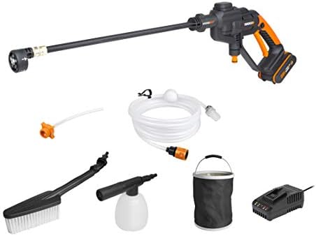 WORX WG620E.2 20Volt 2.0Ah. Li-ion 24 Bar Basınçlı Yıkama Tabancası + 4 Parça Yıkama Seti