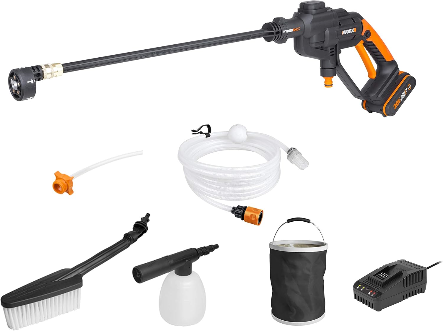 Alternative view of WORX WG620E.2 20Volt 2.0Ah. Li-ion 24 Bar Basınçlı Yıkama Tabancası + 4 Parça Yıkama Seti