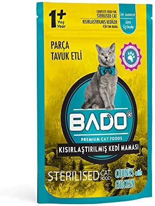 Bado Yaş Mama Kısırlaştırılmış Parça Etli