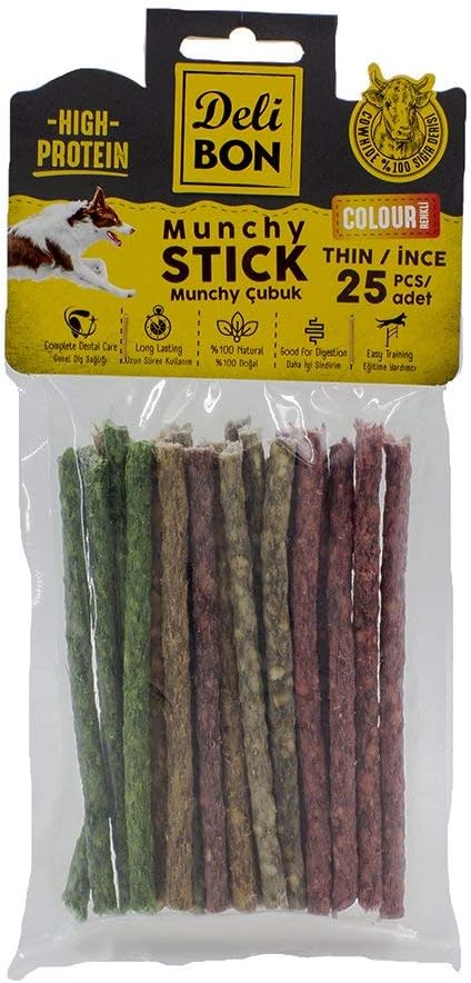 Alternative view of Doggie Delibon Deriden Munchy Çubuk Karışık Renk, Thınx25Pcs, Çok Renkli