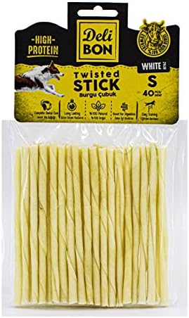 Doggie Delibon Gerçek Deriden İnce Çubuk, Thınx40Pcs., Beyaz
