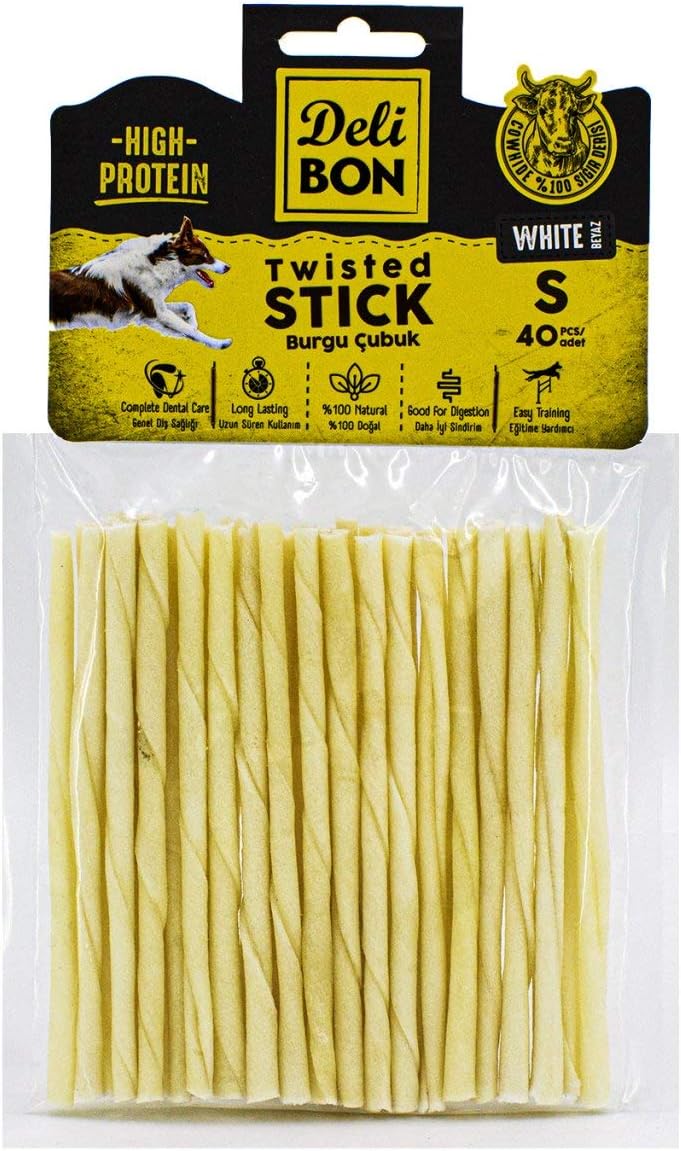 Alternative view of Doggie Delibon Gerçek Deriden İnce Çubuk, Thınx40Pcs., Beyaz