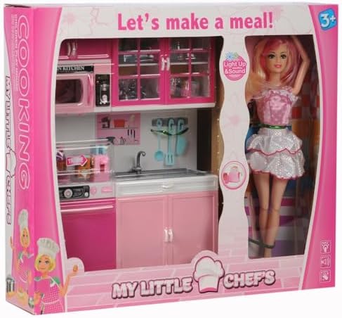 2012 My Chef's 2'li Mutfak Seti Bebek Hediyeli Evcilik Oyuncakları, Çok Renkli