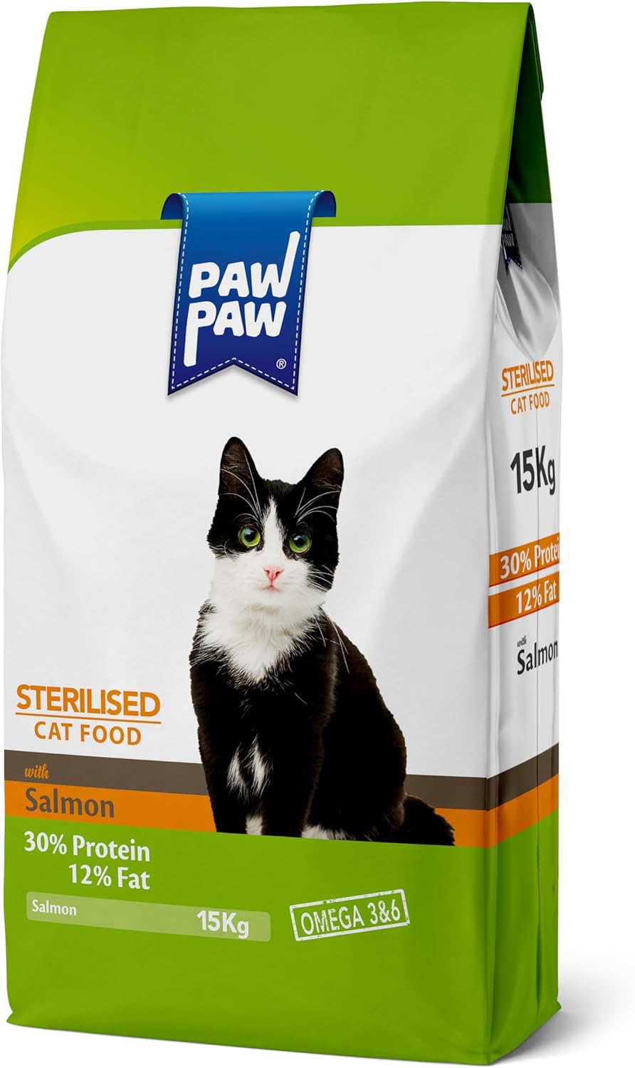 Alternative view of Pawpaw Kısırlaştırılmış Kedi - Somonlu Kuru Mama 15 Kg