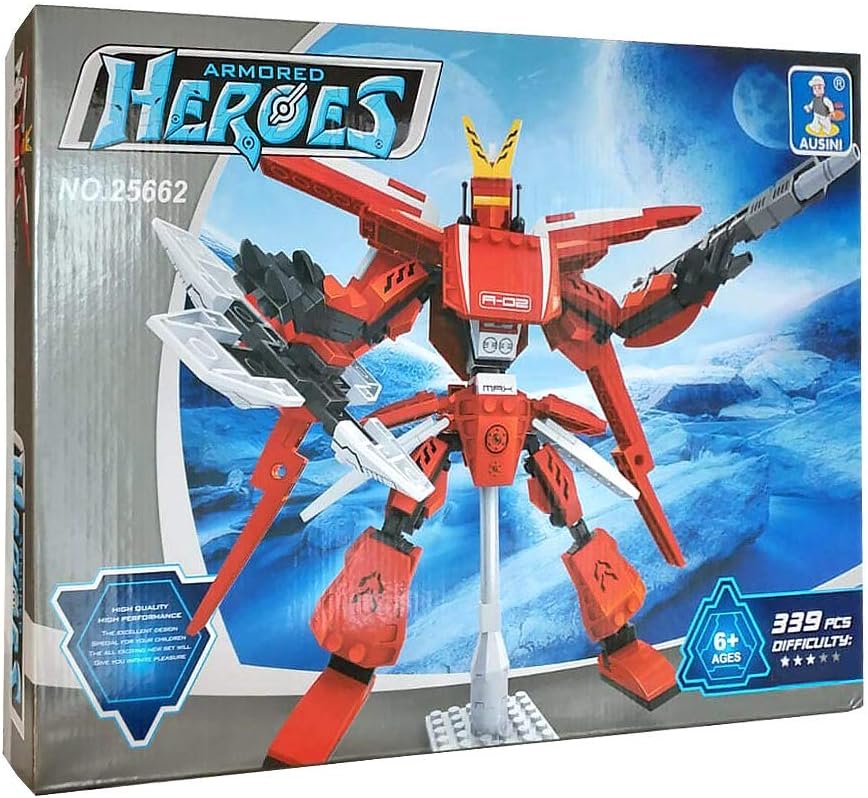 Ausini 339 Parça Heroes Standlı Kırmızı