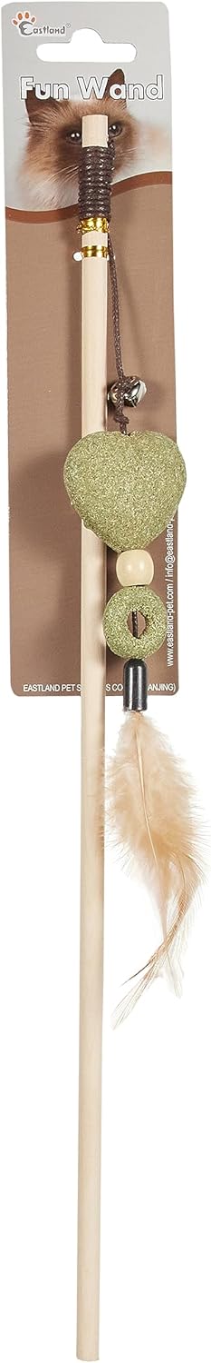 Eastland 550966 Tüylü Catnipli Kedi Otlu, Kalp Şeklinde Kedi Oyuncağı, 40 Cm